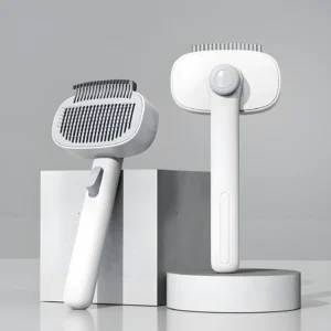 Pet Grooming Brush 3-in-1 Multi-Function Adjustable Round Tip Comb